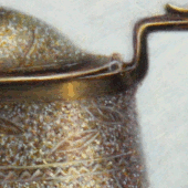 Teapot and Cherries - Detail 1