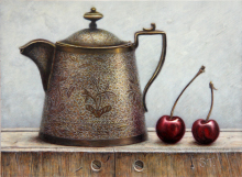 Teapot and Cherries